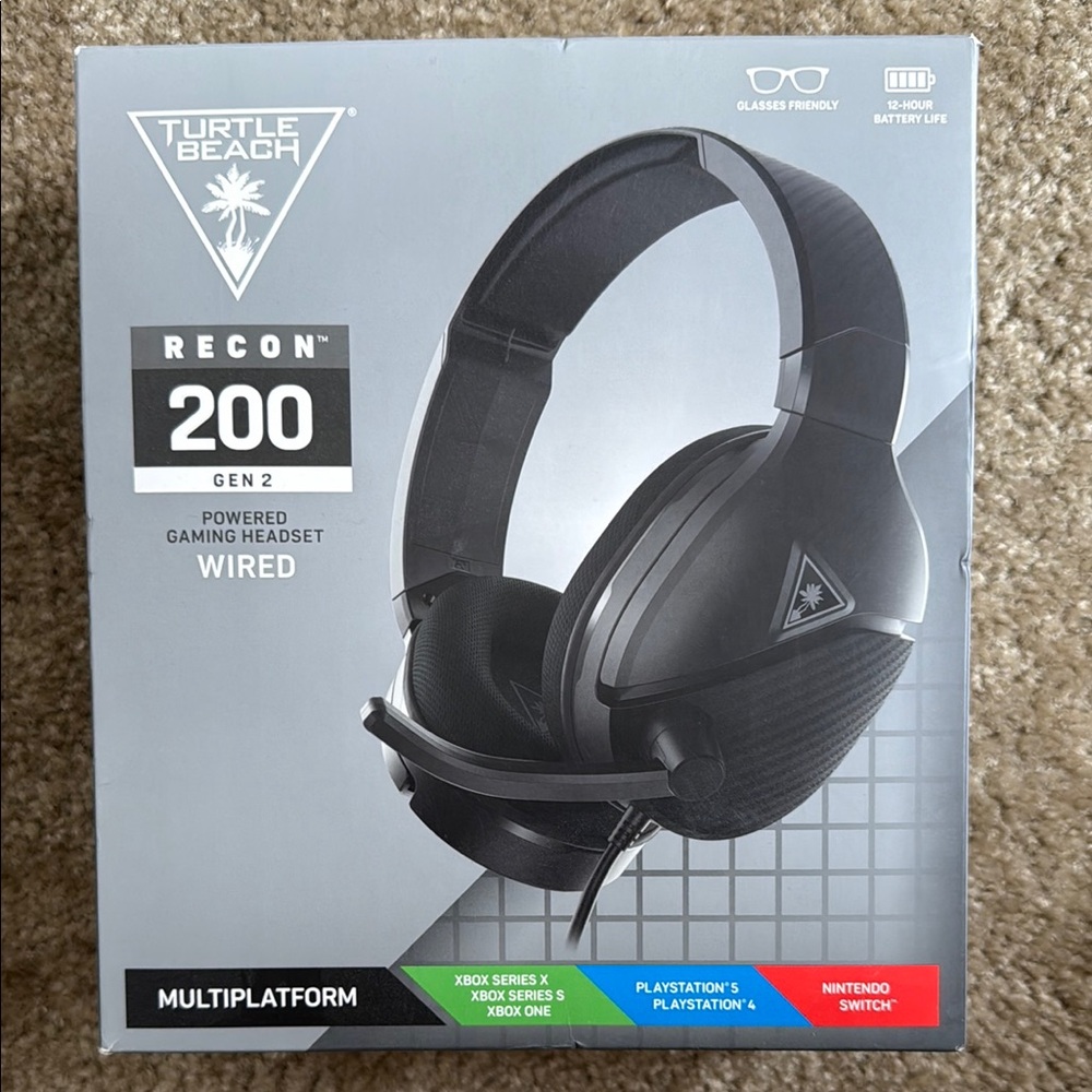 Turtle Beach Recon 200 Gen 2 Wired Gaming Headset - Black